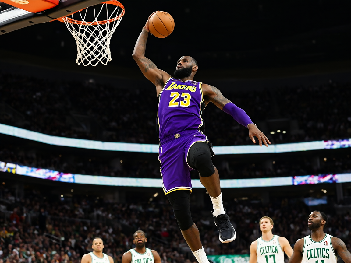 NBA篮球比赛精彩扣篮瞬间
